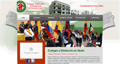 Desktop Screenshot of colegiooctaviopaz.edu.ec